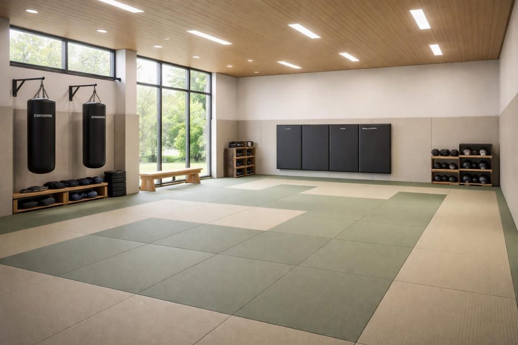 Aménager un dojo avec tatami Matsuru, revêtement sportif et équipements Decathlon
