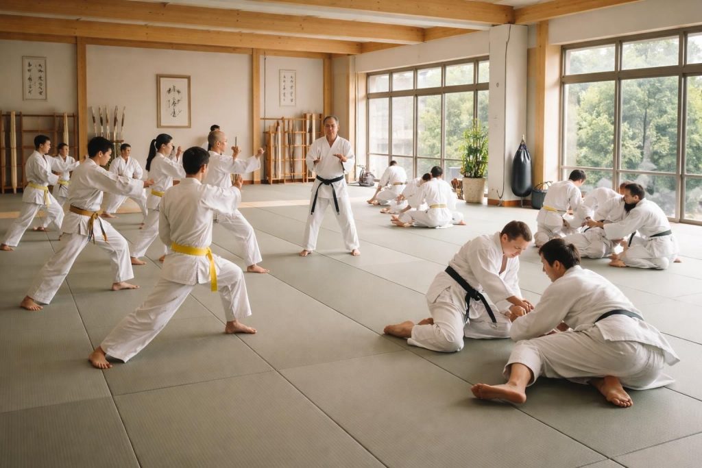 Offrir un cours d&rsquo;arts martiaux au dojo Shinzen avec stages karaté ou judo pour débutants