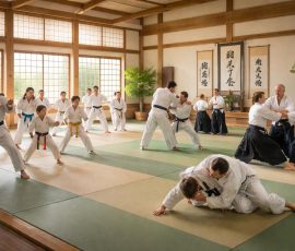 découvrez la pratique des arts martiaux japonais dans un dojo traditionnel : karaté, judo et aïkido pour renforcer le corps et cultiver l'esprit.